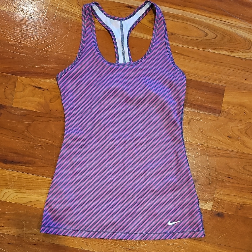 Nike Pink and Grey Racerback Tank